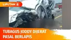 Tubagus Joddy akui mengemudi dengan kecepatan 130 km/jam dan sempat bermain ponsel dalam kecelakaan yang menewaskan Vanessa Angel dan suami, dijerat pasal berlapis. Akibatnya kini Ia terancam hukuman maksimal 12 tahun penjara.