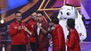 PT Surya Citra Media Tbk (SCM) selaku host broadcaster Piala Dunia 2022 Qatar di Indonesia secara resmi memperkenalkan tim yang akan berangkat ke Qatar selama satu bulan penuh untuk meliput Piala Dunia 2022. (Bola.com/M Iqbal Ichsan)