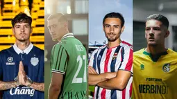 Musim baru, wajah baru. Deretan pemain diaspora Timnas Indonesia juga memutuskan untuk berlabuh bersama klub baru untuk mengarungi musim 2025/2026. (Kolase = Dok.Buriram United FC, U.S. Sassuolo, Willem II, Fortuna Sittard)