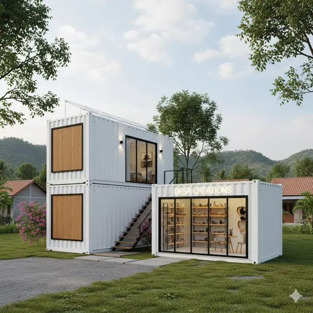 Model Rumah Sederhana di Desa Lengkap dengan Ruko untuk Jualan 2025