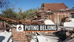 Ratusan rumah di Desa Ploso, Kecamatan Karangtengah, Demak, Jawa Tengah, roboh diterjang puting beliung, Rabu (6/11/2019).