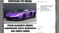 Meme Otomotif Pekan Ini: Penyebab Lamborghini Hanya Punya 2 Kursi