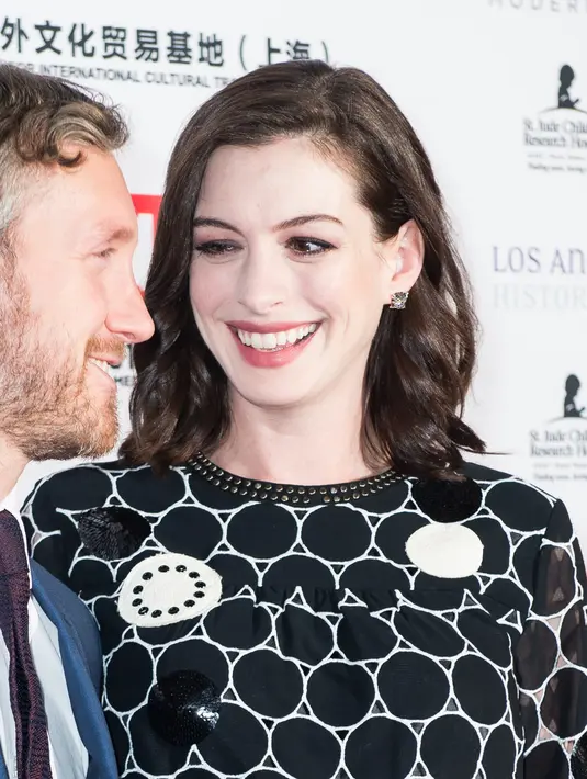 Diam-diam aktris hollywood Anne Hathaway melahirkan seorang bayi laki-laki pada tanggal 24 Maret 2016. (AFP/Bintang.com)