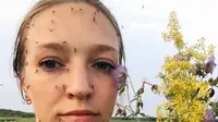 Wanita Rusia yang sempat viral karena bulu matanya beku di Siberia, kini kembali jadi pembicaraan setelah diserang nyamuk (Instagram/@anastasiagav)