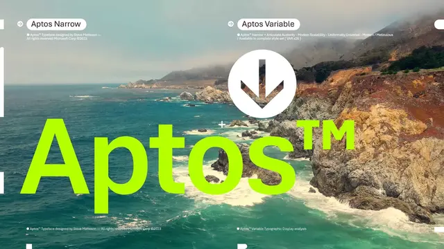 Font Aptos, default font yang akan dipakai Microsoft Office Suite untuk menggantikan Calibri yang berusia 15 tahun.