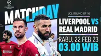Link Siaran Langsung Liga Champions : Liverpool Vs Real Madrid di Vidio, 22 Februari 2023. (Sumber : dok. vidio.com)