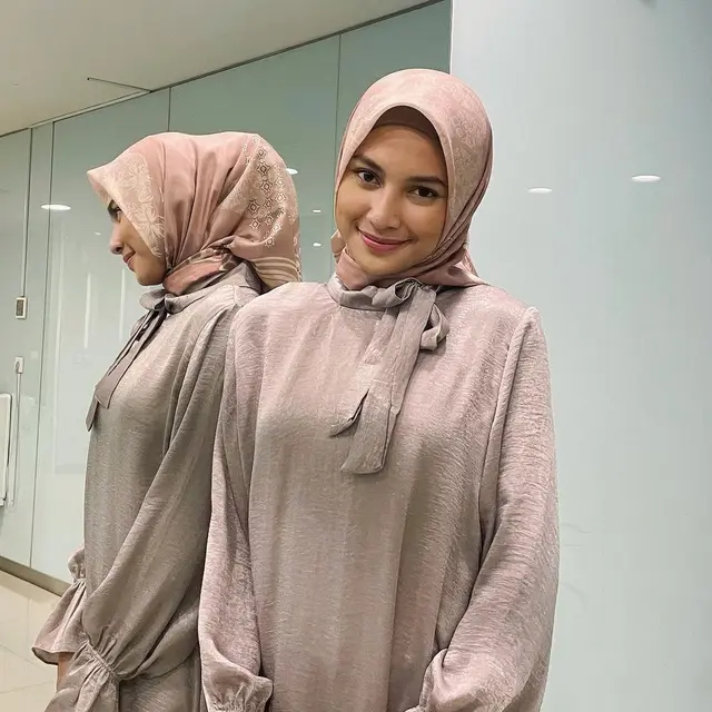 Indah Permatasari berhijab di Wedding Agreement The Series (Foto: instagram/@indahpermatas)