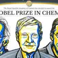 Peraih Nobel Kimia 2017, Jacques Dubochet, Joachim Frank, dan Richard Henderson. (nobelprize.org)