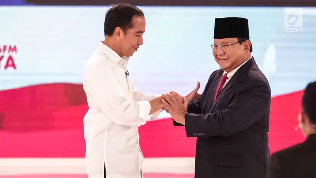 Keakraban Jokowi dan Prabowo Usai Debat Kedua Pilpres