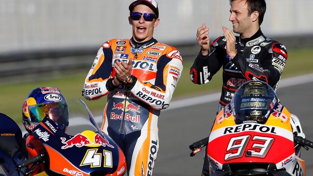 Marc Marquez, Johann Zarco, Valentino Rossi