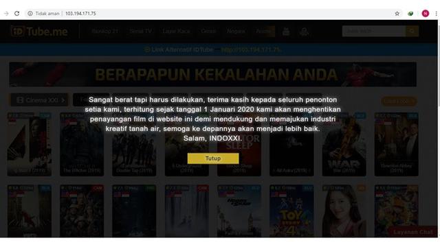IndoXXI Bakal Tutup 1 Januari 2020, 8 Reaksi Netizen Ini Bikin Geleng Kepala