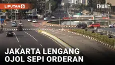 Sejumlah ruas jalan protokol di wilayah DKI Jakarta lengang pada H-3 Hari Raya Lebaran 2024. Kemacetan yang biasa terjadi di beberapa titik pun tak terlihat.