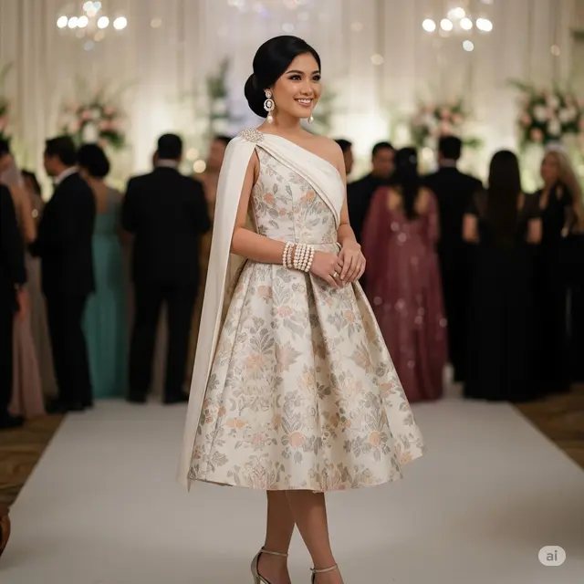 Cape Satin dan Gelang Mutiara