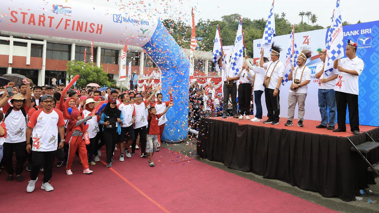 BRI Ajak 5.000 Peserta Jalan Sehat Ramaikan Peringatan HUT ke-74 RI di Papua