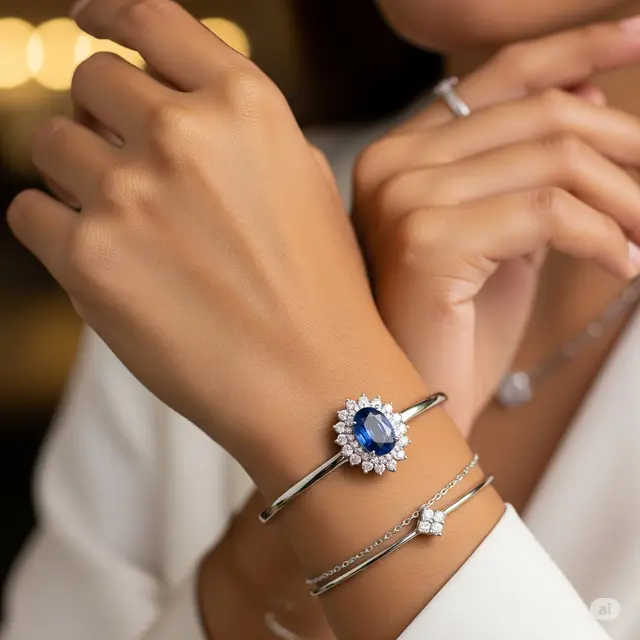 Gelang Safir & Berlian