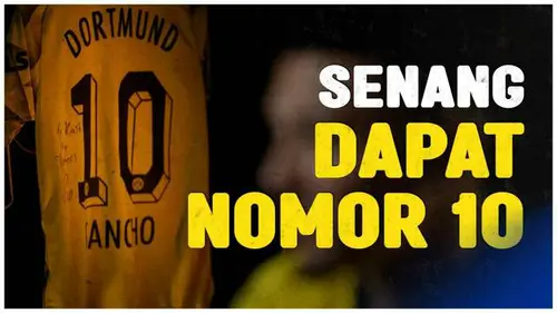VIDEO: Jadon Sancho Gembira Mendapat Nomor Punggung 10 di Borussia Dortmund