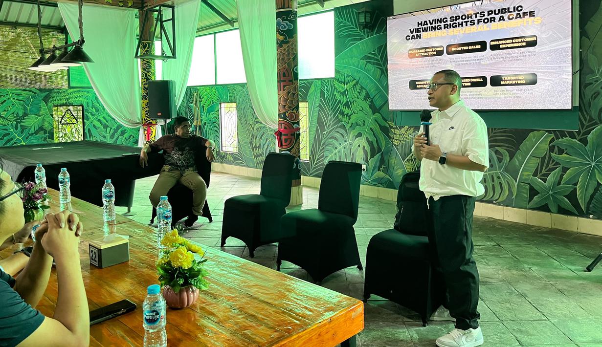 Melalui kegiatan ini, IEG mengajak para pelaku usaha mulai dari UMKM, restoran, kafe, hotel, sports bar, hingga komunitas olahraga untuk menjadi mitra resmi penyelenggara nonton bersama di area komersial masing-masing. (Foto: Dok. IEG)