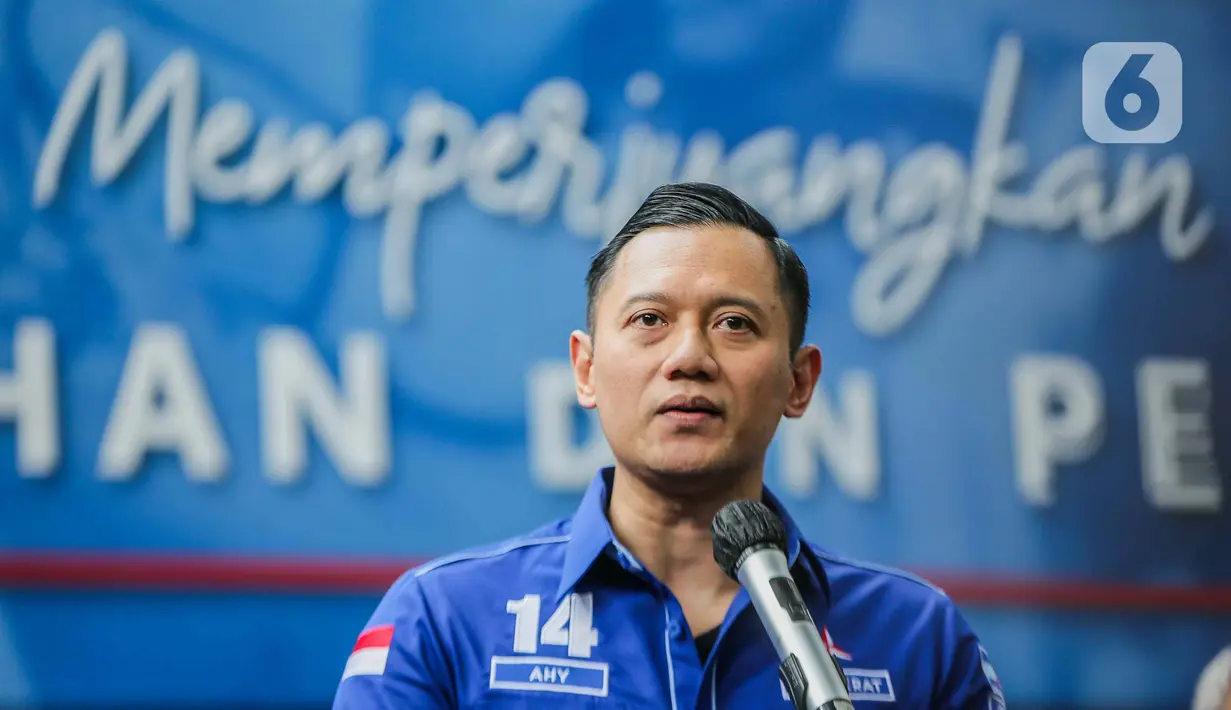 AHY juga mengatakan siap untuk menjajaki kemungkinan berkoalisi dengan partai politik lain. (Liputan6.com/Faizal Fanani)