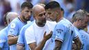 Tentu tak ada yang meragukan kapasitas seorang pep Guardiola sebagai salah satu pelatih ulung di Eropa dalam mengangkat prestasi tiga klub besar yang pernah ditangani. Lewat kepemimpinannya, Bayern Munchen, Barcelona dan Manchester Ciy dibawanya merengkuh banyak trofi baik di level domestik maupun Eropa. Namun dalam kesuksesannya tersebut, ada beberapa pemain yang menjadi korban akibat berkonflik dengannya hingga memutuskan pergi dari klub yang dibelanya. Seperti 5 pemain berikut ini. (AFP/Oli Scarff)