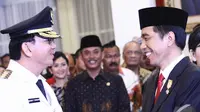 Gubernur Ahok dan Presiden Jokowi (Liputan6.com/Faizal Fanani)