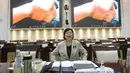 Calon Gubernur Bank Indonesia (BI) Destry Damayanti mengikuti uji kelayakan dan kepatutan (fit and proper test) bersama Komisi XI DPR di Kompleks Parlemen, Senayan, Jakarta, Rabu, 26 Agustus 2026. (KLY/ Arie Basuki)