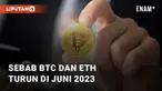 Menurut Goldman Sachs, BTC dan ETH turun di bursa pada Juni 2023. Ini disebabkan karena regulasi dan kejahatan yang buat investor simpan aset jadi pribadi