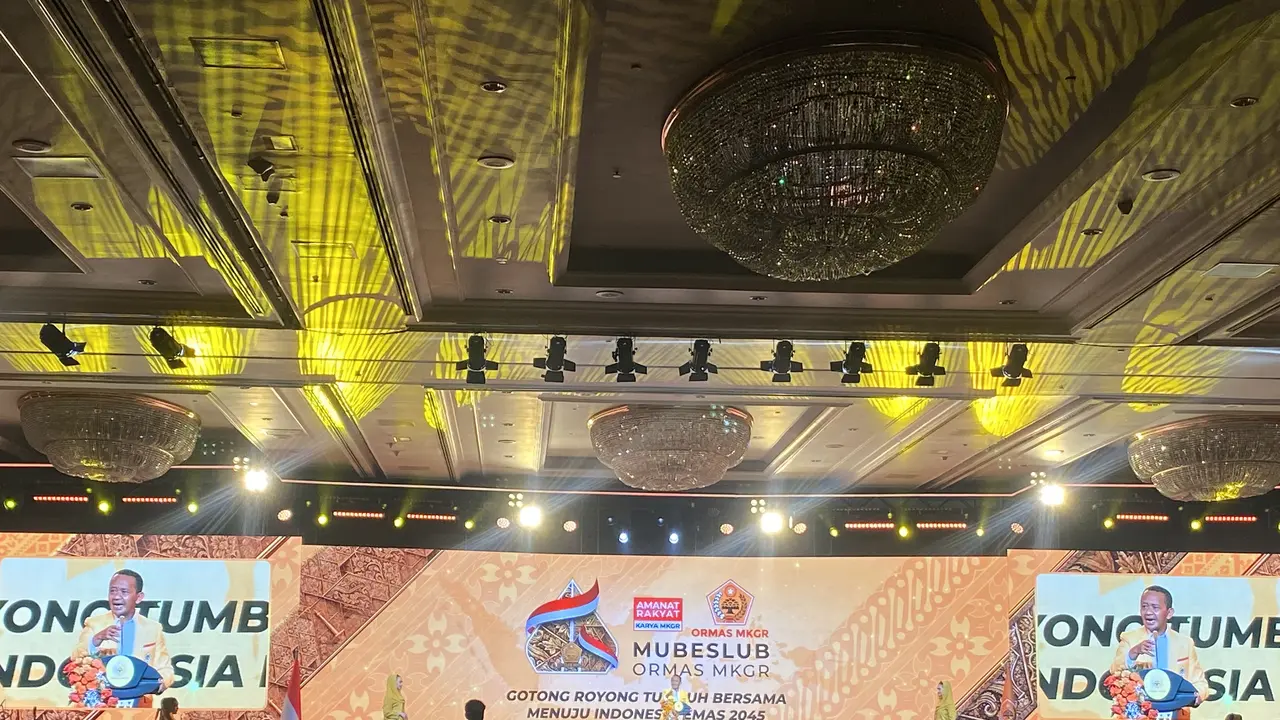 Ketua Umum DPP Partai Golkar Bahlil Lahadalia menghadiri MKGR