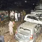 Ledakan bom di Lahore, Pakistan. (AFP)