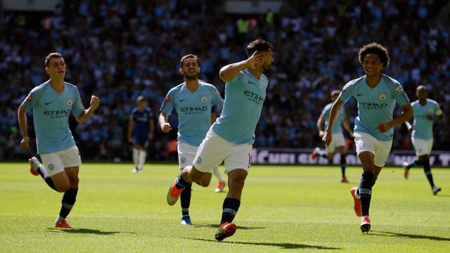 2 Gol Aguero Bawa Manchester City Tundukkan Chelsea di Community Shield