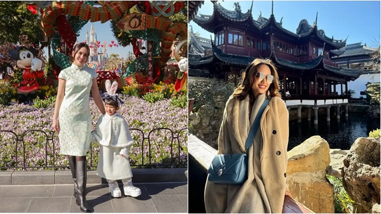 6 Artis Liburan ke Shanghai China pada Januari 2025, Shandy Aulia di Momen Imlek