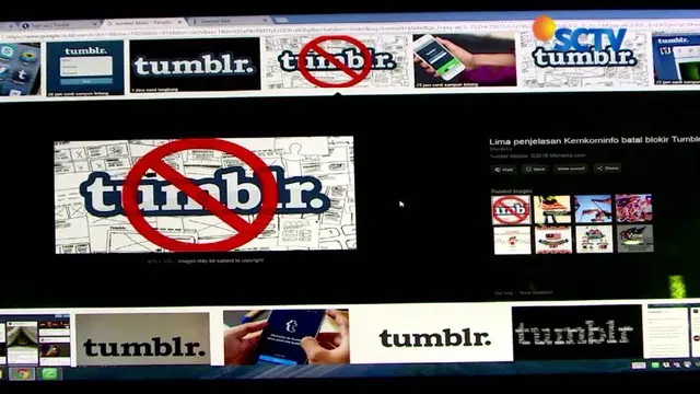 Surat peringatan pada Tumblr pun telah dilayangkan agar membersihkan konten bernuansa pornografi.