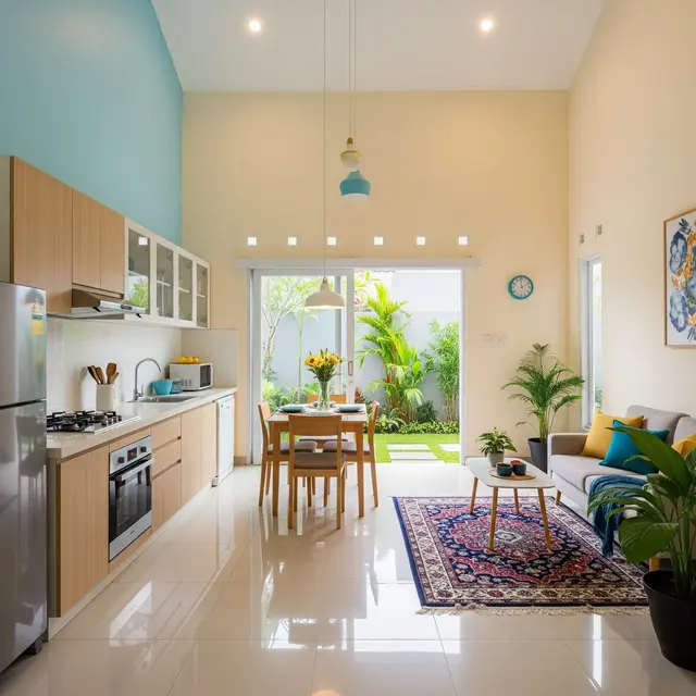 Desain Rumah Kecil Tanpa Sekat Agar Terasa Lega dan Nyaman