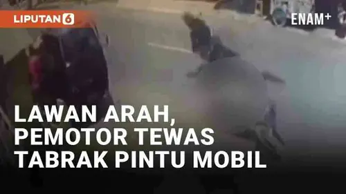 VIDEO: Viral Pemotor Tewas Usai Tabrak Pintu Mobil Terbuka Mendadak