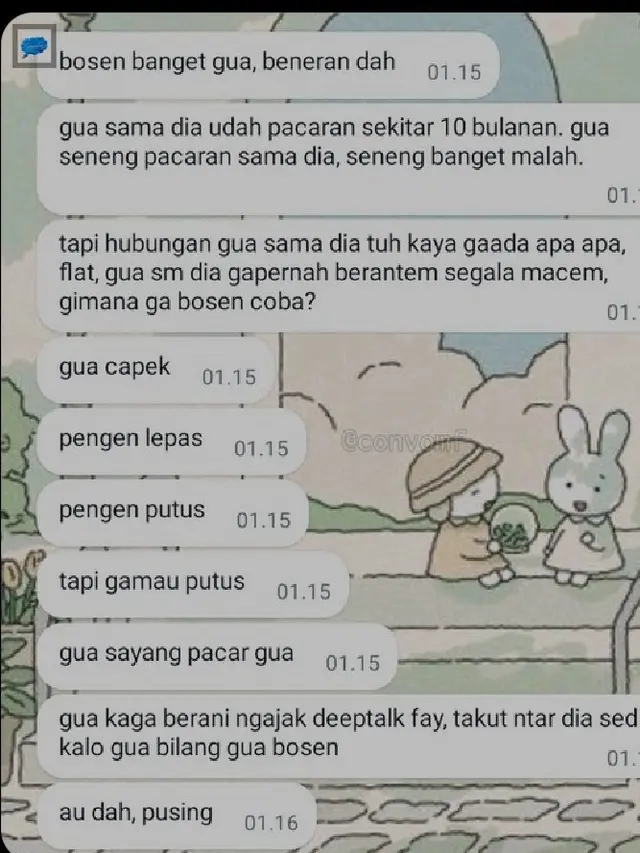 6 Chat Bilang Bosan Pacaran Karena Hubungan Terasa Biasa Saja Ini Bikin Kesal