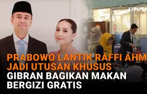 Prabowo Lantik Raffi Ahmad Jadi Utusan Khusus, Gibran Bagikan Makan Bergizi Gratis