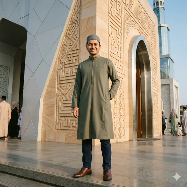 Model Baju Jubah Pria untuk Lebaran