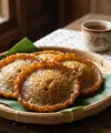 Ilustrasi kue cucur (generated by: Gemini AI)