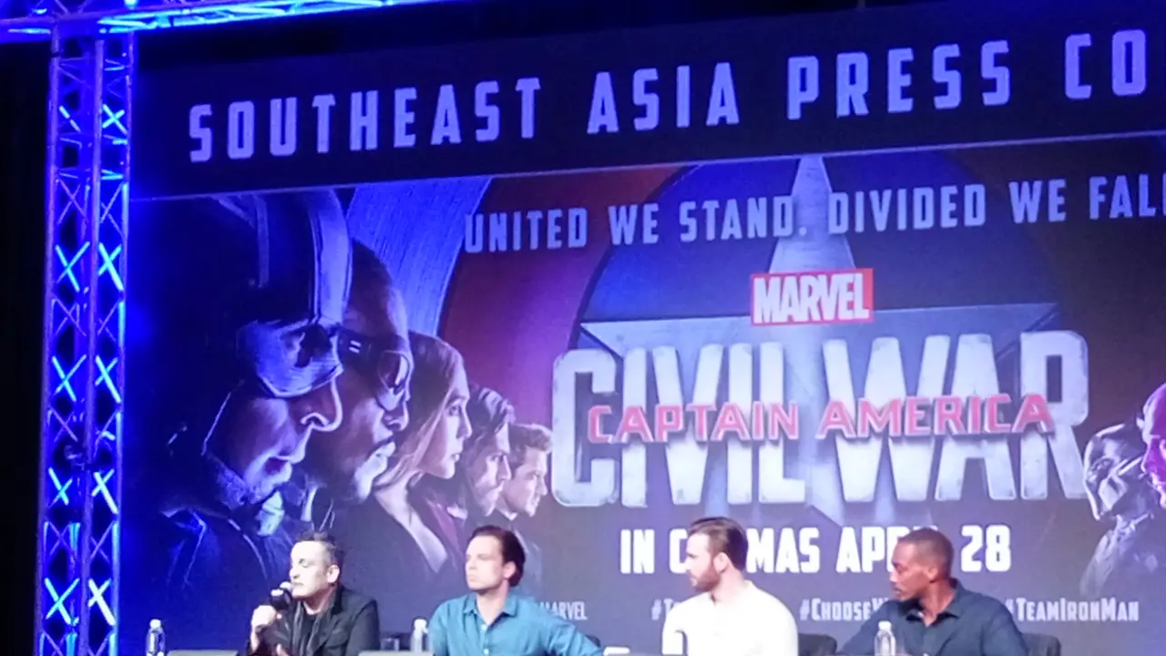Konferensi pers dan Fanmeeting Captain America: Civil War di Singapura