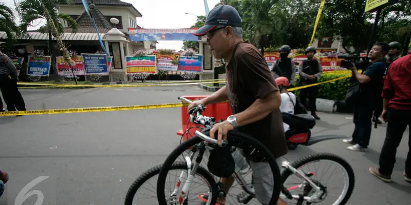 20160705-Kondisi Mapolresta Solo Pasca Serangan Bom Bunuh Diri