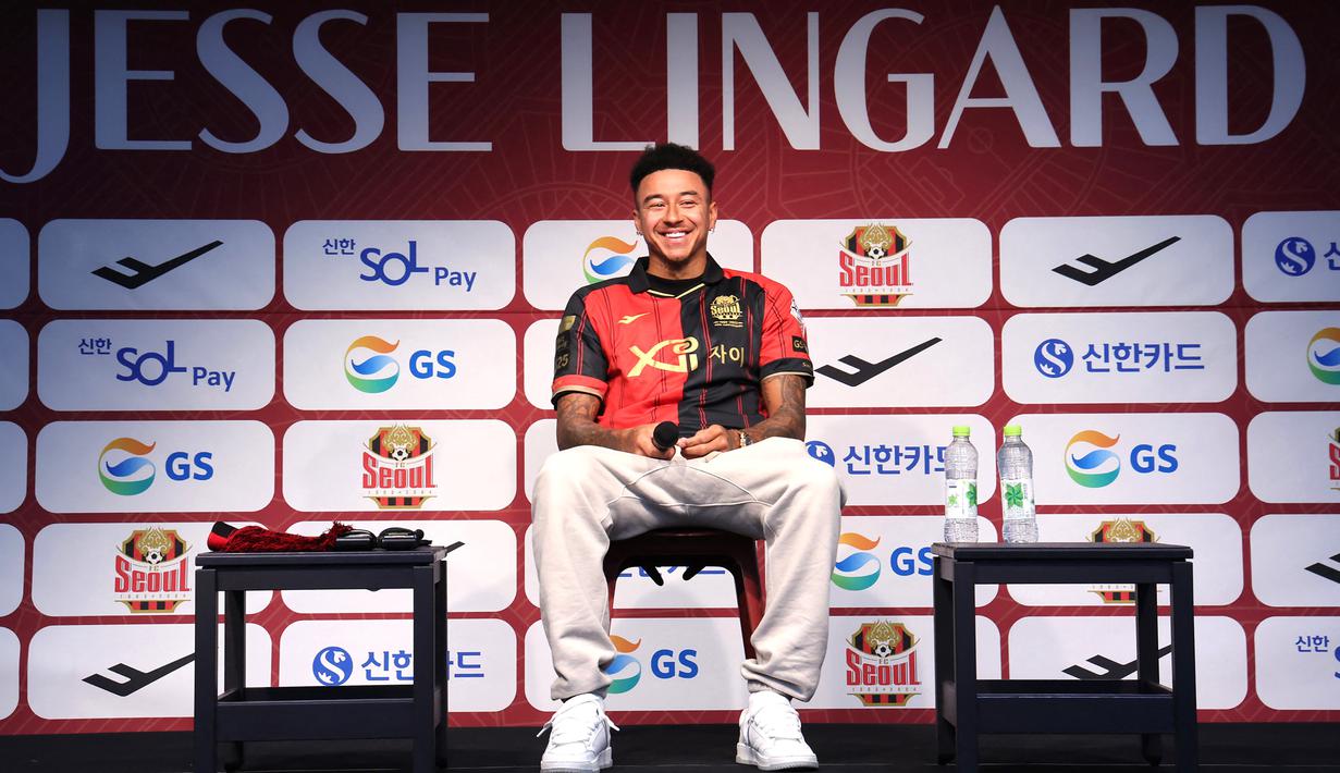 Jesse Lingard mendapatkan gaji sebesar Rp345 juta per minggu di klub Korea Selatan, FC Seoul. (AFP/Yonhap)