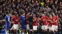 Chelsea menang tipis 1-0 atas MU di babak 8 besar Piala FA. (JUSTIN TALLIS / AFP)