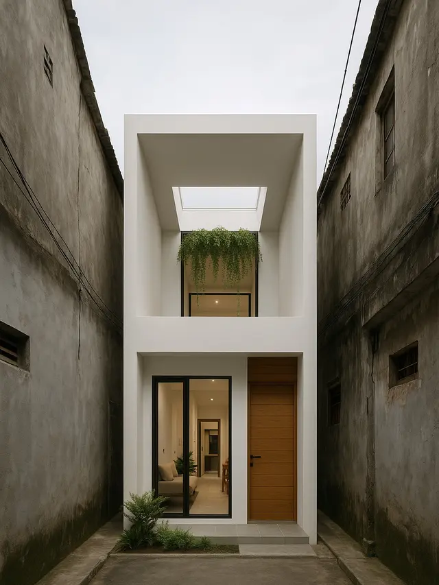 Rumah Sederhana Ukuran 6x9 di Gang Sempit (Foto: ChatGPT)