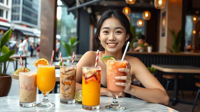 caption tentang minuman segar