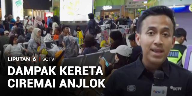 KA Ciremai Anjlok, Ratusan Penumpang Menumpuk di Stasiun Rendeh