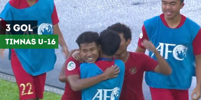 VIDEO: 3 Gol Timnas Indonesia pada Fase Grup Piala AFC U-16 2018