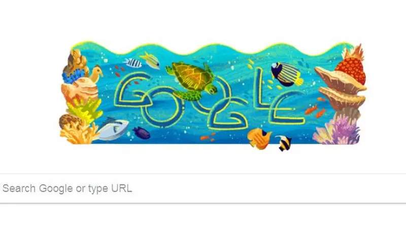 [Bintang] Taman Nasional Bunaken Jadi Google Doodle Hari Ini