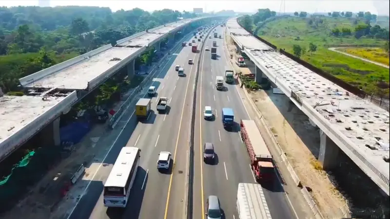 Proyek Jalan Tol Layang Jakarta-Cikampek II atau Japek II Elevated. Dok PUPR