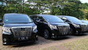 Toyota Alphard siap angkut rombongan Raja Salman. (Herdi/Liputan6.com)