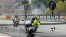 Balapan penuh drama tersaji pada MotoGP Catalunya yang berlangsung di Sirkuit Catalunia, Montmelo, Spanyol pada Minggu (17/05/2026) waktu setempat. (AFP/Daniel Ballarin)