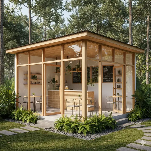 7 Model Warung dengan Fasad Kaca Modern, Inspirasi Desain Kekinian yang Estetik dan Fungsional